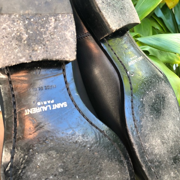 Saint Laurent Paris Leather Wyatt Chelsea Boot - Picture 7 of 7